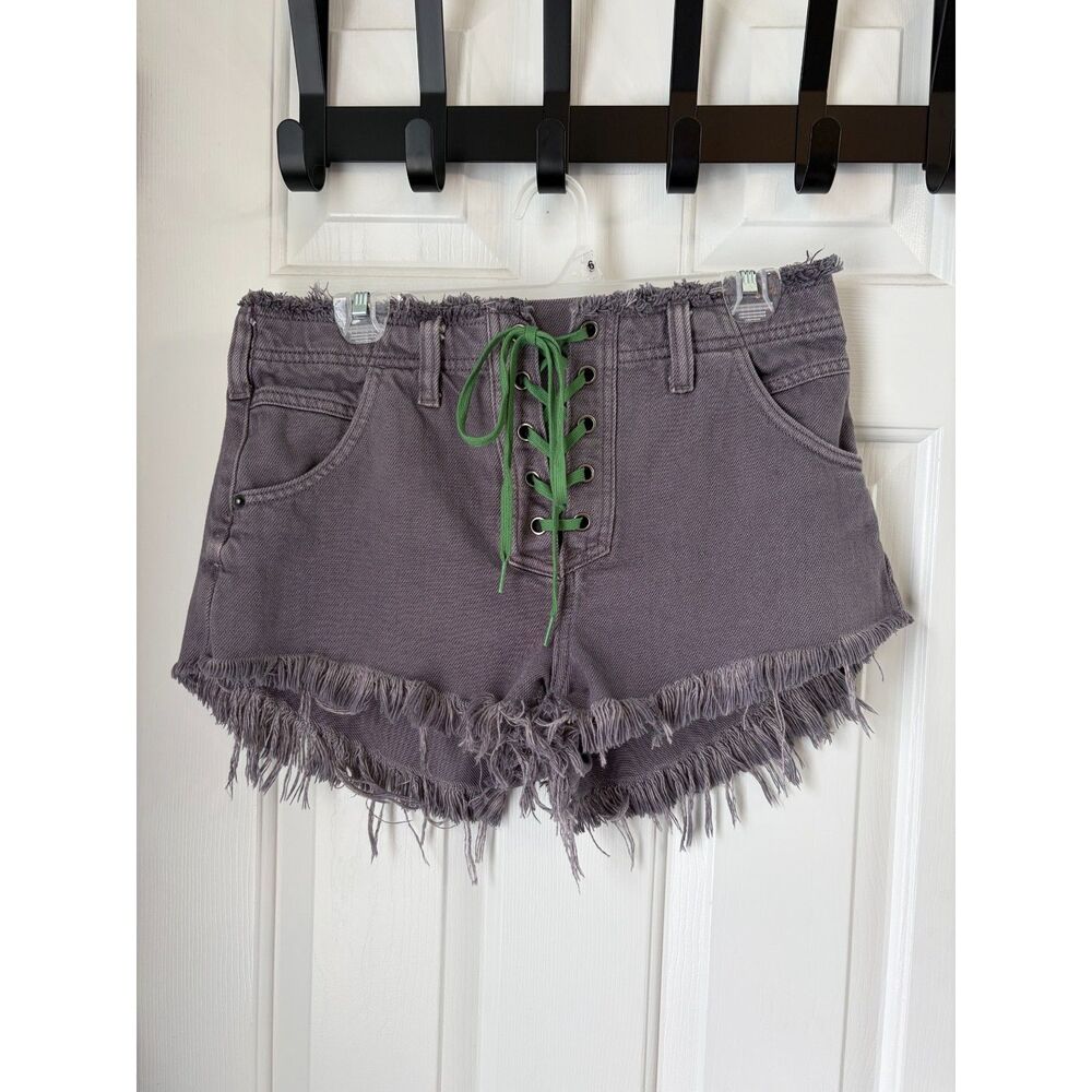Free People We the Free Becket Lace Front Festival Boho Shorts Size 29